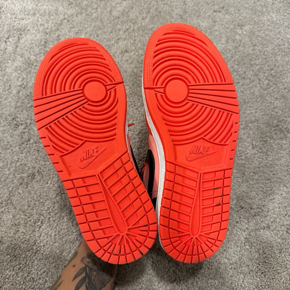 Jordan Women's Sneakers in Orange, Pink, Black - Picture 2 of 7